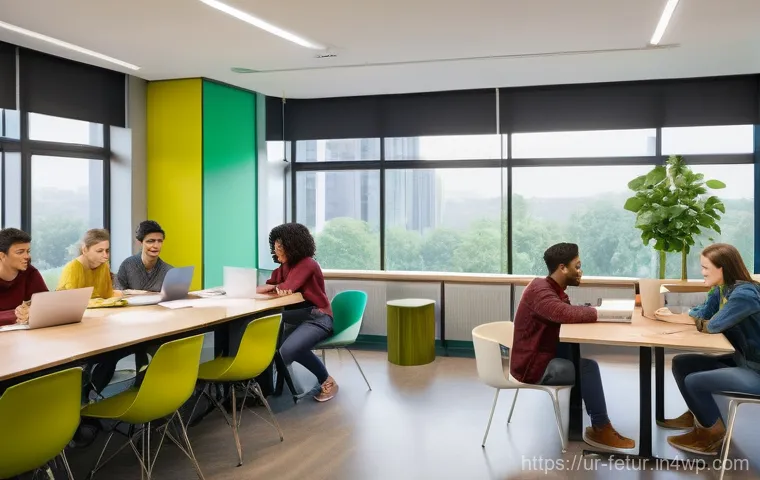 공유 주거 모델의 고객 세분화 전략 - **Prompt for Students:**
"A vibrant and diverse group of college-aged students, casually dressed...