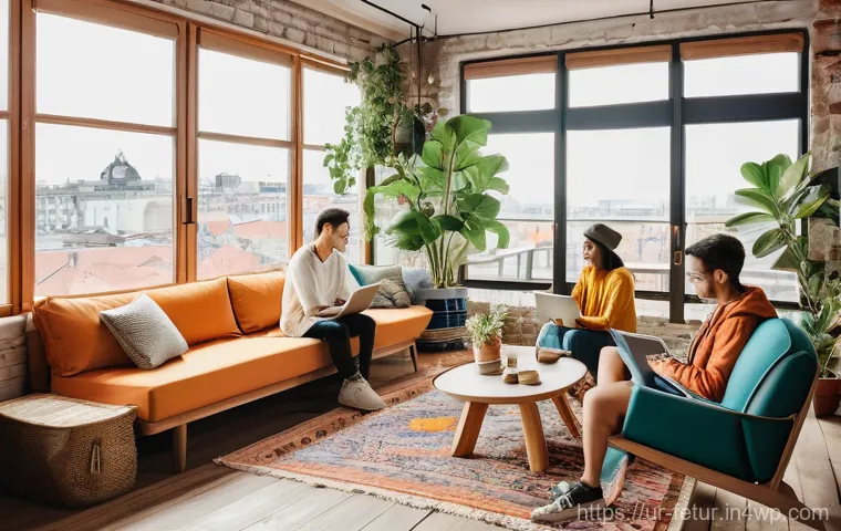 공유 주거 모델의 고객 세분화 전략 - **Prompt for Young Professionals:**
    "A stylish and dynamic group of young professionals, dressed...