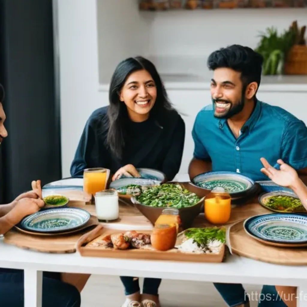 미래 공유 주거 모델의 문화적 수용 - **Prompt:** A diverse group of young adults (20s-30s), male and female, from various cultural backgr...