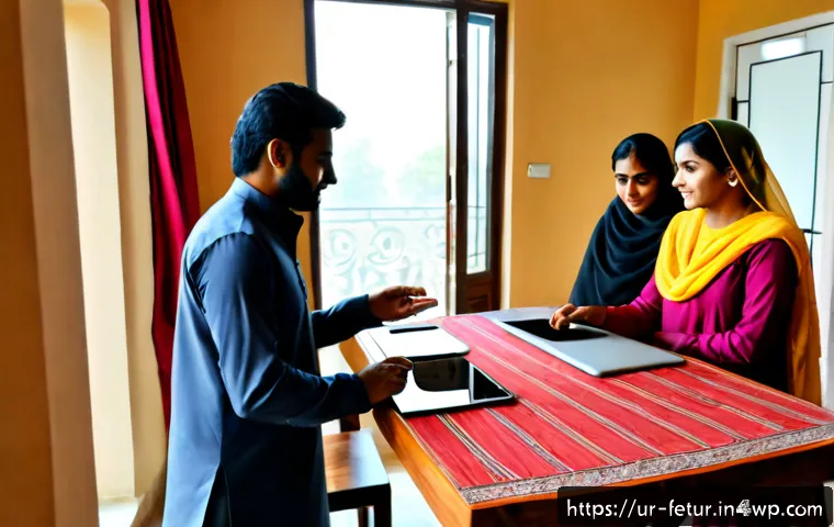 공유 주거 모델의 비즈니스 기회 - Photorealistic shared-living business concept in a modern Lahore apartment, diverse young Pakistani ...